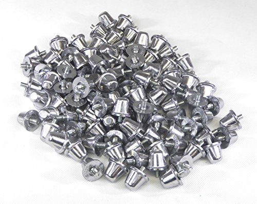 Cartasport - Tacos de Aluminio Rugby, Plateado, 21 mm, pack de 100 unidades