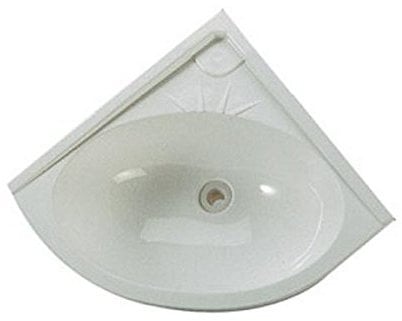 Lavabo pour camoing car angle blanc 330 x 330 mm