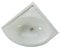Lavabo pour camoing car angle blanc 330 x 330 mm