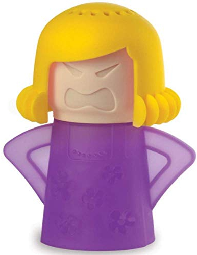 Faneli Angry Mother Nettoyeur vapeur pour micro-ondes Outil de nettoyage de cuisine, 1 pièce (violet)