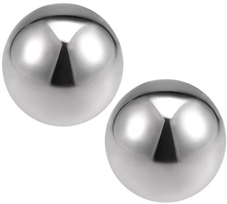 uxcell 50mm(1.97) Dia 304 Stainless Steel Hollow Ball for Home Garden Decoration 2pcs