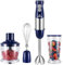 ACOQOOS Batidora de mano de 1000 W, 4 en 1, batidora eléctrica de alto rendimiento, 6 velocidades ajustables para batidos, sopas, yogur, salsas, alimentos para bebés