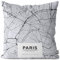 VOID Paris Karte Kissenbezug Kissenhülle Sofakissen Kissen Deko Outdoor-Kissen Dekokissen, Kissen Größe:60 x 60 cm