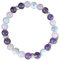 Bracelet apaisement en pierres naturelles de quartz rose, améthyste et pierre de lune