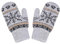 Handschuhe Damen Fäustlinge Schneeflocke warm Winterhandschuhe weich Strick Strickhandschuhe mit Fleecefutter Zopfmuster Dicke Damenhandschuhe Fahrradschuhe Gloves Laufen Outdoor Camping Fahrrad