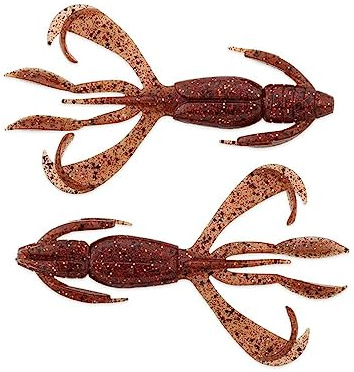 Keitech Fischhaken 2.8 Ebimiso Red Copper, 8er Pack, Nadelspitze, für Drop Shot und Texas Rig
