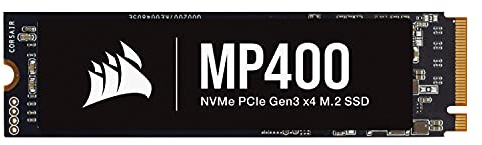 Corsair MP400 2TB Gen3 PCIe x4 NVMe M.2 SSD (Velocidades de Lectura Secuencial de hasta 3.480 MB/s y de Escritura Secuencial de 3.000 MB/s, 3D QLC NAND de Adecuada Densidad) Negro
