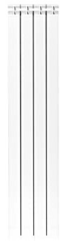 Fondital 82IAM01404 Radiatore in alluminio estruso Garda DUAL 80, 1400 mm, 4 elementi, bianco