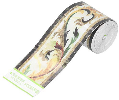 Tissting Bordo Carta Da Parati Girovita Adesivo, Autoadesivo Impermeabile in PVC, 10 cm x 500 cm, per Cucina Bagno Soggiorno Ufficio