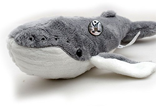 Buckelwal Kuscheltier Wal Furchenwal grau 26 cm Plüschtier PUSTY - Kuscheltiere*biz