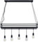 Lindby Pendelleuchte Kirista (Retro, Vintage Antik) in Schwarz aus Metall (5 flammig E27) - Deckenlampe Esstischlampe Hängelampe Hängeleuchte Wohnzimmerleuchte
