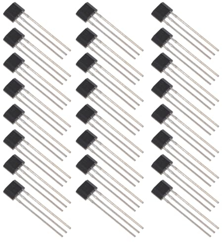 ULTECHNOVO Hall-Effekt-Sensor, 25 Stück/Los A3144 3144E OH3144E Ratiometrischer linearer Hall-Effekt-Sensor, magnetischer Detektorschalter TO-92UA 3-poliger SIP für Automobilanwendungen