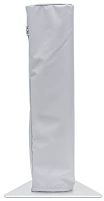 VASNER AirCape Tower Mini - Abdeckhaube für HeatTower Mini, Heizstrahler Schutzhülle, Terrassenheizer Abdeckung, Terrassenstrahler Haube atmungsaktiv & Made in Germany (AirCape Tower Mini, Lichtgrau)