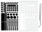 Kaiheng 2PCS Licht Blocking Aufkleber, LED Licht Dimmen Aufkleber, Dimmen Licht 80% ~ 100% Verdunkelung Aufkleber für Elektronik, TV, Router, Uhren mit 1PCS Pinzette (Weiß und Schwarz)