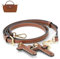 banbeln - Tracolla in pelle per borsetta, terracotta/nude/tortora/blu navy (set, oro e nero)