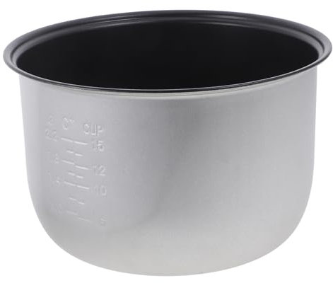 Operitacx Multi Cooker Power Cooker Replacement Inner Pot Non-stick Interior Metal Inner Cooking Pot Pressure Cooker Inner Pot for Power Pressure Cooker Rice Cooker 5L Pressure Cookers