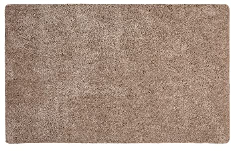 Fußmatte innen rutschfest - Pflegeleichte Schmutzfangmatte waschbar - Türmatte PVC-frei Sauberlaufmatte - saugstarker Fußabtreter Taupe 60x100 cm
