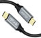 DCHAV Cavo USB C a USB C da 100 W Ricarica rapida 3.1 Gen 2 PD 20 V 5 A Nylon intrecciato per uscita video 4K Carica trasferimento dati 10 Gbps Telefono Tablet Laptop Computer Monitor-0,5 M