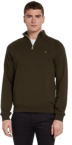Farah Mens Zip Jumper Evergreen XS
