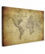 MuchoWow© Bilder 90x60 cm Wohnzimmer Deko Modern Wandbild Foto auf Leinwand Bild Schlafzimmer Room Decor Geschenke Weltkarte Wand - Landkarte Welt - Vintage - Antik - Braun - Papier