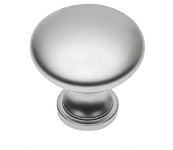 BRESKO 1-20 Stk Möbelknöpfe Möbelgriffe Knauf Möbelknauf Knopf Schrank Schrankknopf Schubladen Schubladenknopf TERNI (4, Aluminium)
