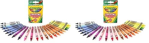 CRAYOLA 24 Wachsmalstifte (Packung mit 2)