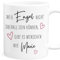 Tasse Engel personalisiert mit Namen Kaffeetasse mit Spruch Beste Freundin Freundschaft kleines Dankeschön Geschenk Danke Tasse aus Keramik