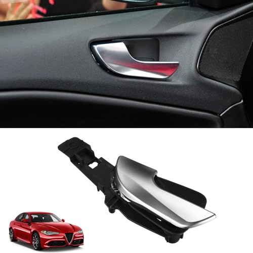 TTCR-II Poignée de Porte Compatible avec Alfa Romeo Giulietta 2010-2019 | Poigner de Porte Intérieure Gauche Compatible avec Alfa Romeo Giulietta 156092167 Poignée Intérieure (Avant Gauche)