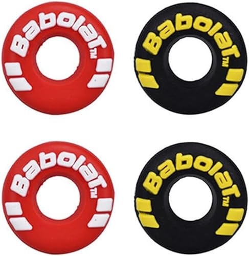 LZGOPE 4PCS Tennis Racket Vibration Dampeners, tire shaped racket shock absorbers, rubber tennis racket shock absorbers, shock absorbing tennis racket shock absorbers for tennis training and matches