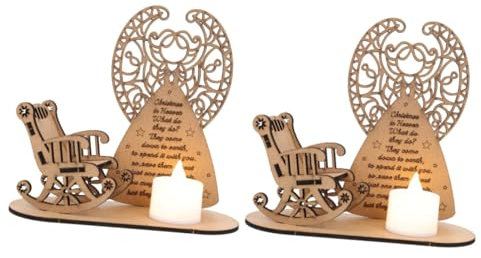 Hemobllo 2stücke DIY Weihnachtsdeko Aus Holz Künstliche Weihnachtsornamente Für Festliche Atmosphäre Für Wohnzimmer Büro Und Langlebig Und Kreativ