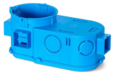 SIMET Unterputzdose 2x60mm, tief, für Elektronik, anreihbar, 65x153x63mm, Farbe blau, 1 St.