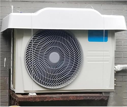 Cubierta de protección de unidades de aire acondicionado al aire libre, defensor impermeable, parasol anti-UV para compresor de condensador de bomba de calor mini split,3~5P