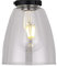 Britalia Clear Conical Glass Vintage Easy Fit Pendant Light Shade | 14cm Diameter | Black Metal Top Cap | None Electric Retro Ceiling Light | Fits E27 ES Lampholders