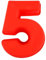Thyonta Stampo digitale in silicone da 25,4 cm, per torte di compleanno, cioccolato, fondente, stampo in silicone a rilascio facile, adatto per tutte le festività (numero 5)