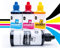 Druckertinte Nachfülltinte CMYK 4x100ml für Epson 102 104 Ecotank HP Brother Canon Pixma Drucker Refillset Universaltinte flüssige Tinte zum nachfüllen