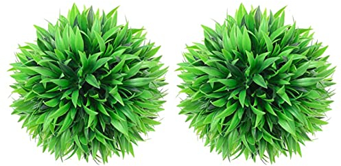 ZEYUAN Künstliche Buchsbaumkugeln 2 STK Buchsbaumkugel Künstlich, Kunstpflanze, Buchsbaum Schablone Kugel, Künstliche Pflanzen, 30 cm