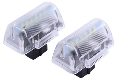HouYeen Pack of 2 Rear Left and Right LED License Number Plate Lights for Fo-rd Tourneo Connect 2002-2013 Tourneo Courier 2014-2023 Transit mk7 2006-2013 Transit Connect 2002-2013