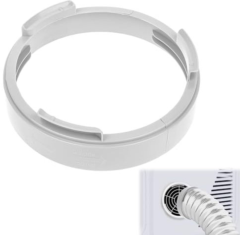 Xthrotsenk 5.9-inch Portable Air Conditioner Exhaust Hose Coupler Air Conditioner Parts&Accessories Window Adapter AC Hose Adapter Air Conditioner Tube Connector for AC Exhaust Port(Round)