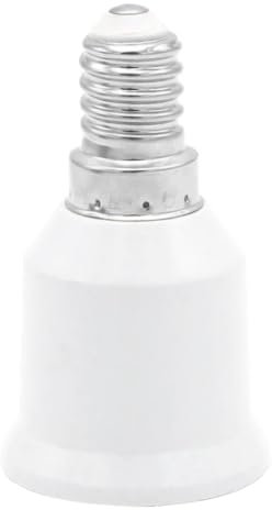 Bayonet Socket Adapter E14 to E27 Socket Converter LED Bulbs Screw Adapter Energy Saving Smart Bulb Heat Resistant Lamp Socket Adapter White