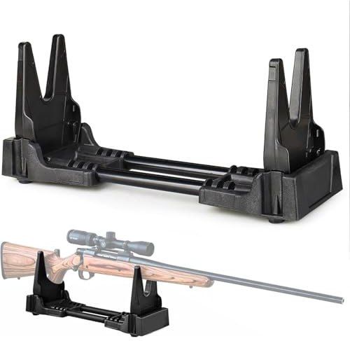 oiakus Bank Und Ständer Für Gewehre, Waffenreinigungsständer, Jagdgewehr-Reinigungs-/Wartungshalter, Waffenreinigungsständer, Kompakter Gewehr-Schrotflinten-Range-Ständer Zum Reinigen