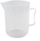 Caraffa graduata in plastica trasparente, resistente al calore, resistente agli acidi e agli alcali, riutilizzabile (1000 ml)