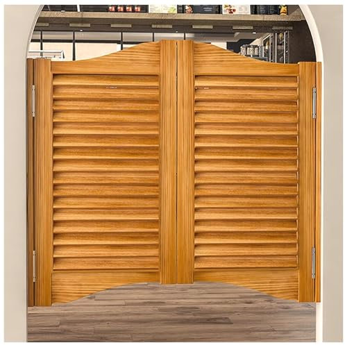Porte Saloon Couloirs Intérieurs Portes Battantes en Bois,Style Western Porte Cowboy Porte De Séparation,Porte De Bar Saloon pour Escalier Salle De Bain Chambre,A,70X90cm 27.5X35.4in