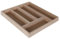 MGE - Besteckschublade aus Holz - Besteckeinsätze - 5 Fächer - Organizer aus Holz - Besteckkasten fur Schubladen - Küchenorganizer - Besteck-Organizer - 33 x 28 cm