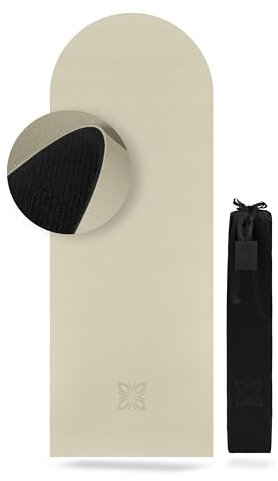 OMNANA® SoGRIP™ Yogamatte rutschfest – PU Yoga Matte mit starkem Grip & Naturkautschuk – Gymnastikmatte, Pilatesmatte,Pilates Matte, Fitnessmatte, Intensives Pilates & Yoga – 190x70cm, 4mm dick