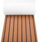 Qusedwey 6MM Self Adhesive EVA Foam Teak Sheet Marine Boat Yacht Synthetic Decking Foam Floor Mat Flooring Brown 240X45cm