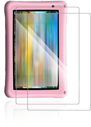 yystao 2 Pack Screen protector for BISAIKASOW Kids Tablet 7 inch, Tempered Glass Film compatible with BISAIKASOW Kids, 9H Hardness，Anti-Scratch, Touch-Sensitive, HD Clear