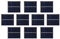 AOSHIKE Lot de 10 micro panneaux solaires 3 V 120 mA à monter soi-même, plaque époxy, matériaux de jouets électriques, chargeur de cellules photovoltaïques, 60 mm x 55 mm