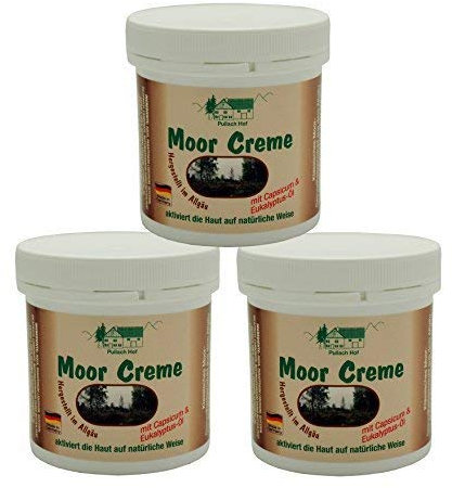 12 x 250 ml Moor Creme vom Pullach Hof zur Pflege von Rücken, Nacken und Haut mit Capsicum und Eukalyptus-Öl