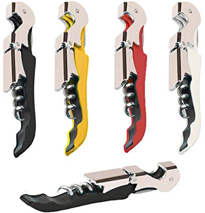 Professional Waiter Corkscrew Wine Openers Set, Heavy Duty Stainless Steel Hinges Wine Key for Restaurant Waiters, Sommelier, Bartenders