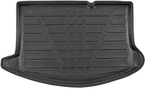 J&J AUTOMOTIVE | Tapis De Coffre sur Mesure pour Fiesta 2008-2017 Noir Antidérapant Bord Haut Toutes Saisons Adapté Animaux de Compagnie